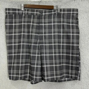 Russell shorts‎ mens 44 gray white plaid Bermuda golf rugby preppy outdoors